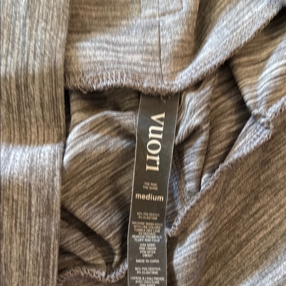 Vuori sz M Heather Gray LUX HAREM High Rise Stretch Fitness Pants grey joggers - Picture 5 of 10